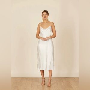 Park & Fifth Co. - Ivory Satin Waldorf Dress